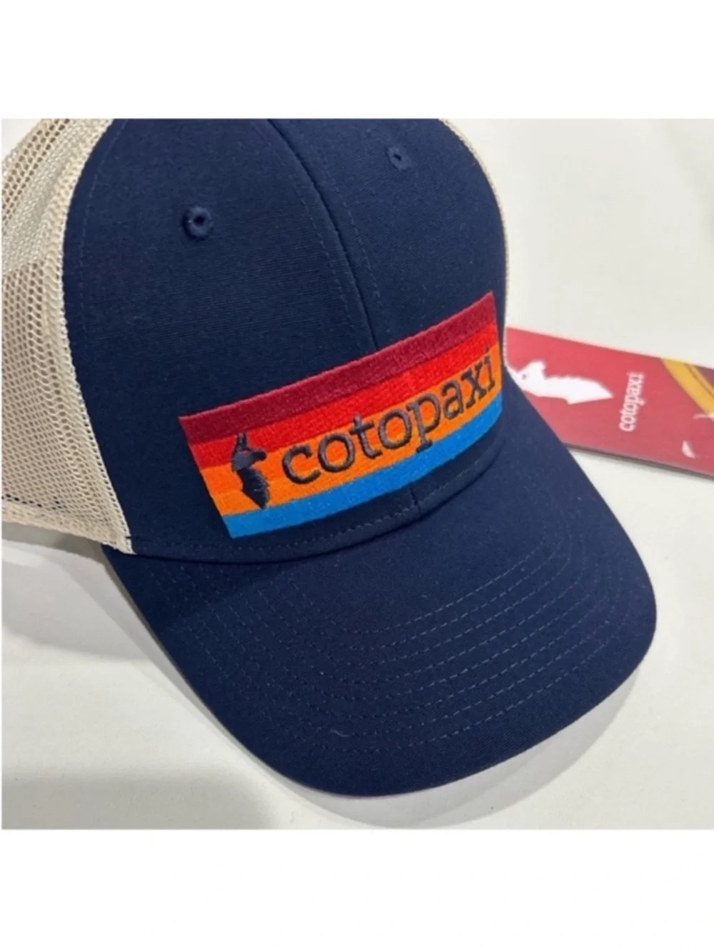 Cotopaxi On The Horizon Trucker Hat Cap NWT Navy Blue Maritime